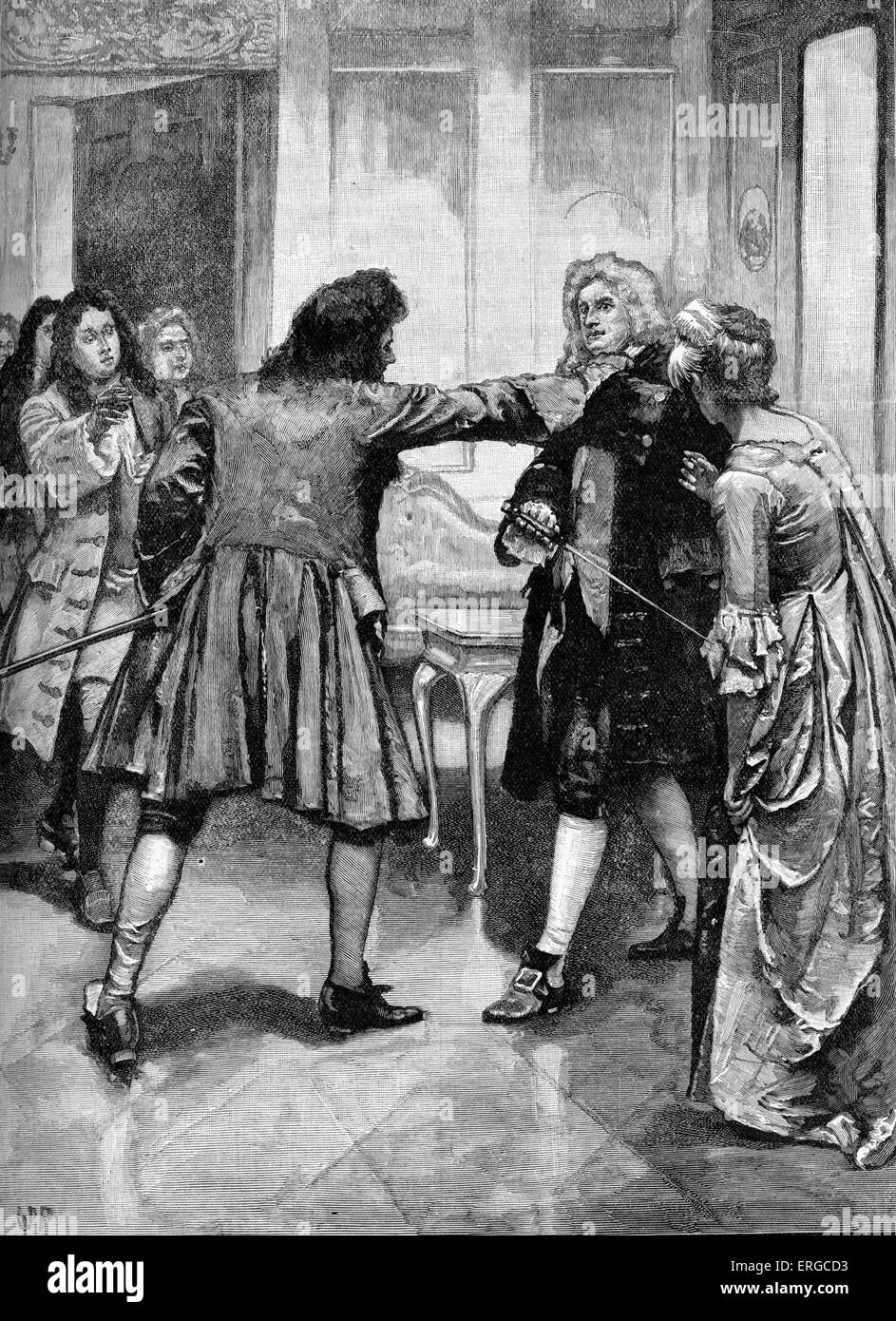 Sir Robert Walpole's Quarrel with Lord Charles Townshend (2nd Viscount Townshend): a disagreement over foreign affairs. T has W Stock Photo