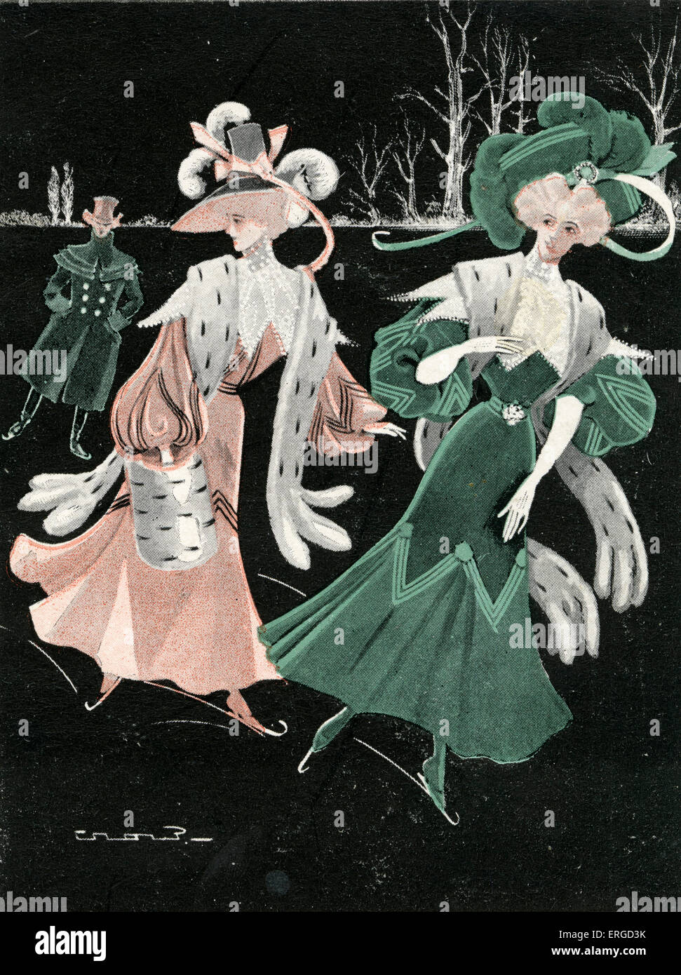 1900s fashion illustration hi-res stock photography and images - Alamy