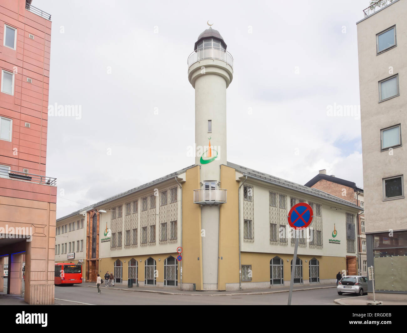 Islamic Cultural Centre Norway, Islamic organization and mosque in Gronland, Oslo Norway Stock Islamic Cultural Centre Norway, Islamic organization and mosque in Gronland, Oslo Norway Stock
