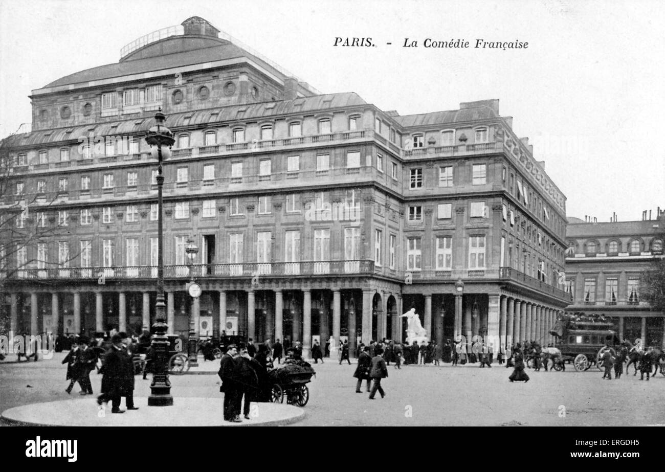 La Comédie Francaise, Paris, c. 1900. A state theate of France. Stock Photo