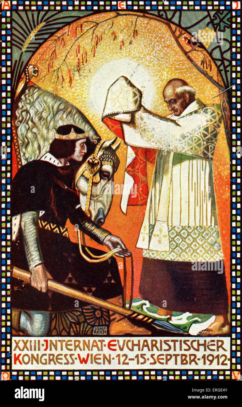 23rd International Eucharist Congress, Vienna, 12 - 15 September 1912 - advert (Internationaler eucharistischer Kongress Wien). Stock Photo