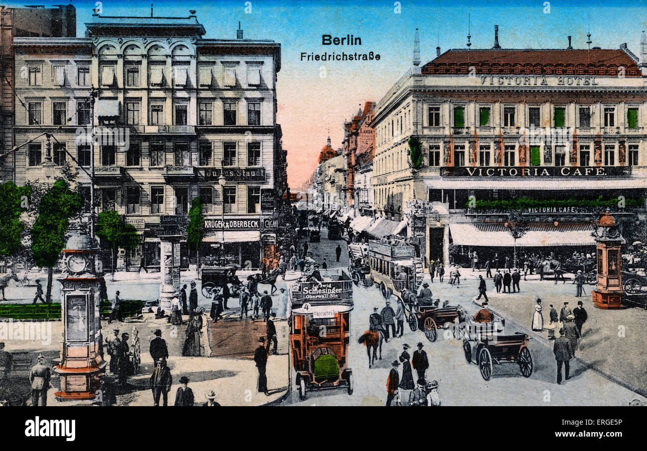 Friedrichstraße, Berlin, Germany  (early 20th century). Stock Photo