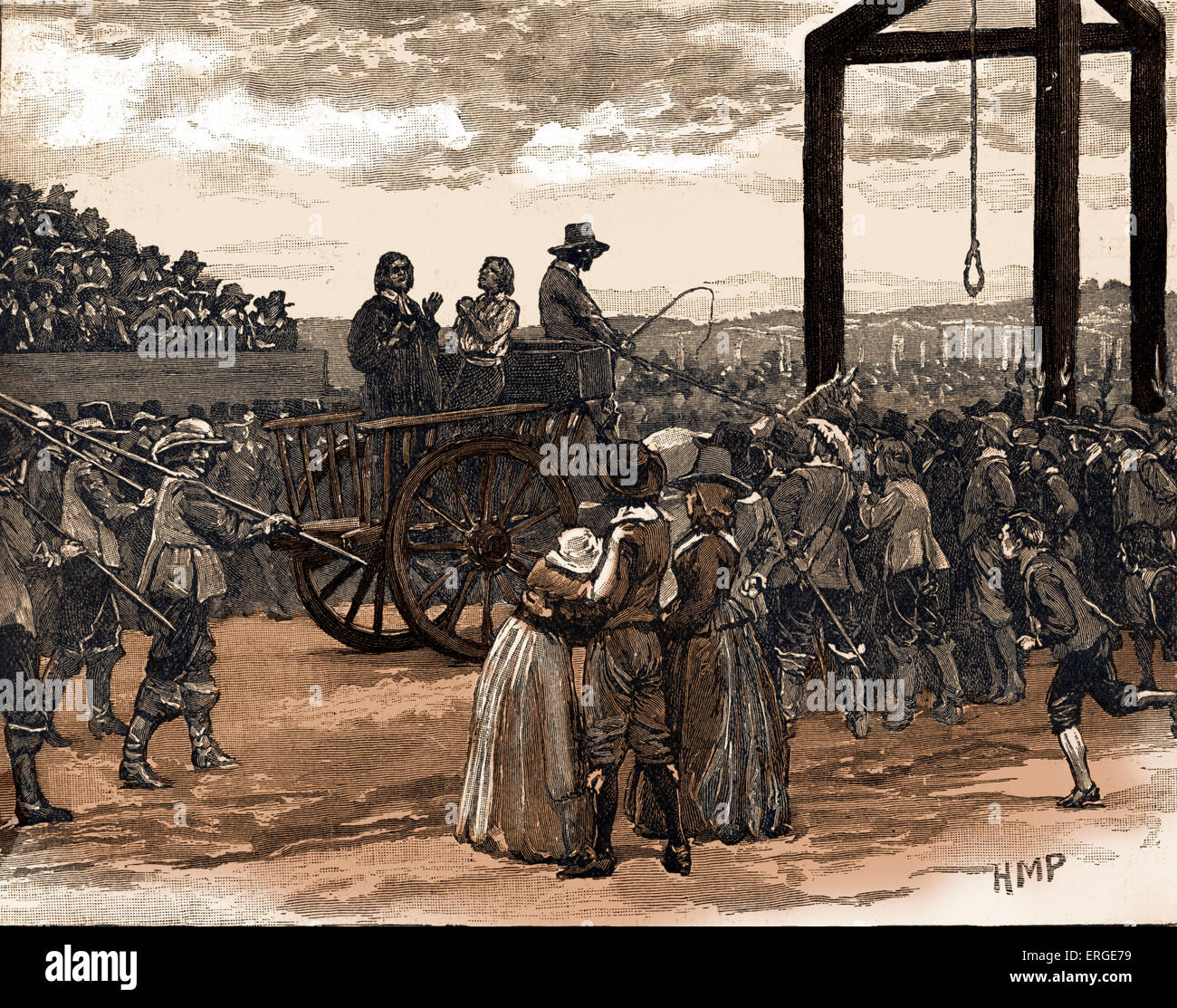 An execution at Tyburn in the reign of King Charles I Stock Photo - Alamy