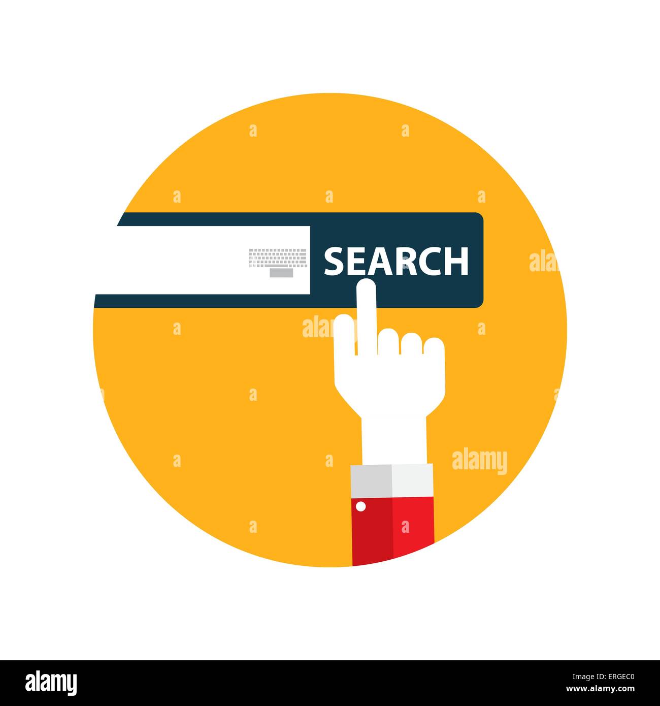 Search Flat Design Concept Vector Illustration Stock Vector Image & Art ...