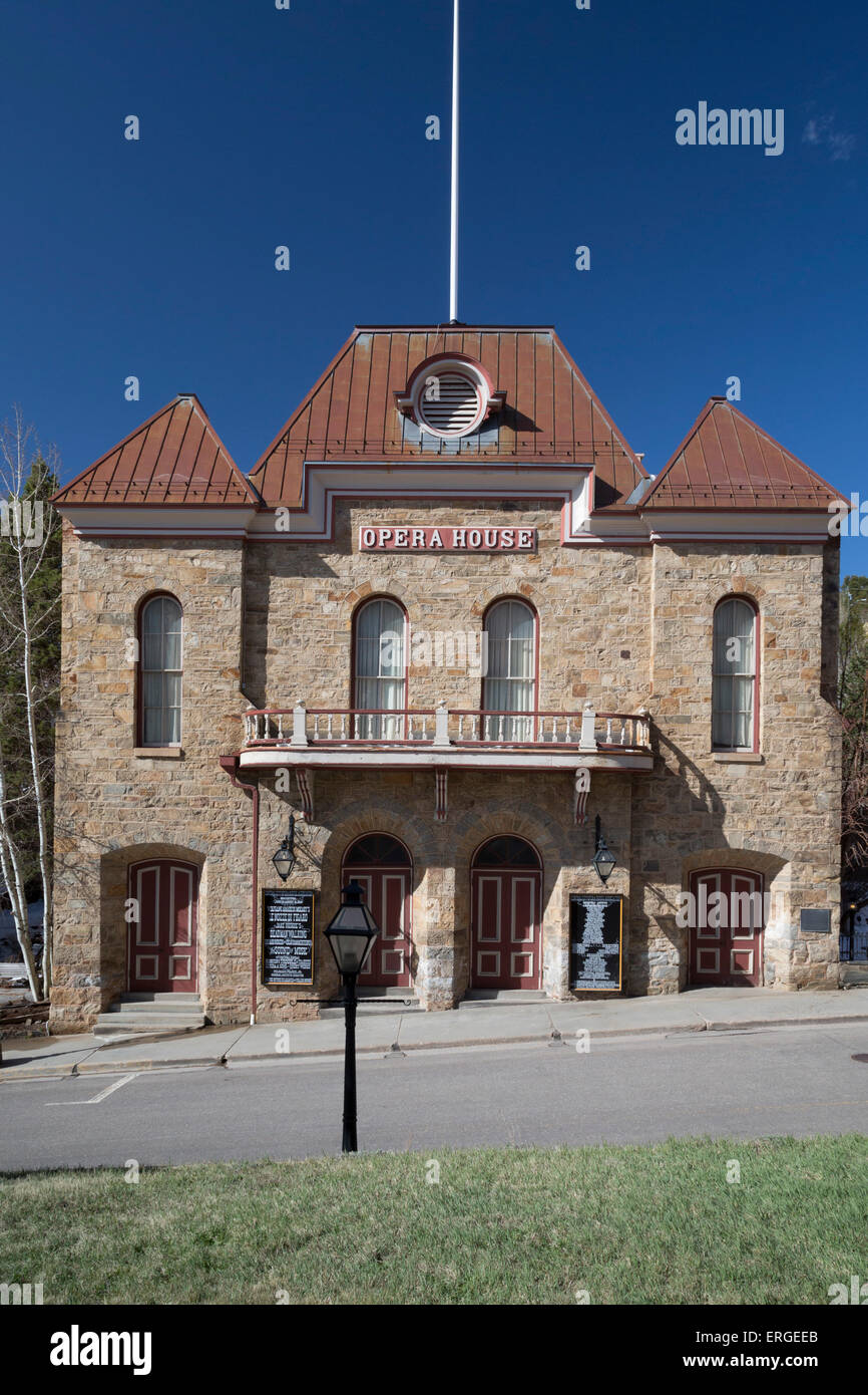 Central City, Colorado - The Opera House in the historic district of Central City, located in the mountains west of Denver. Stock Photo
