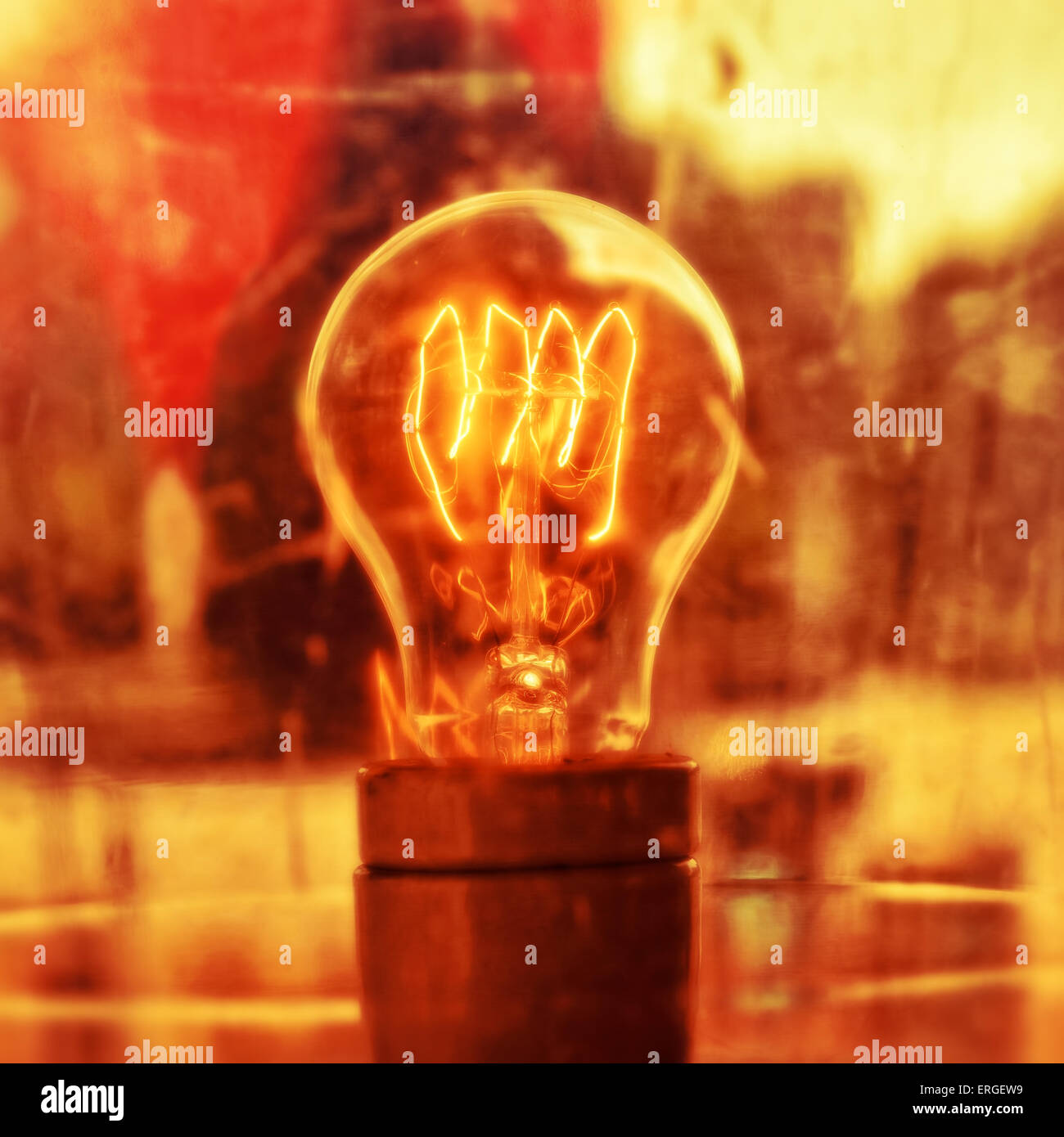 They were warm and beautiful incandescent light bulbs Stock Photo Alamy