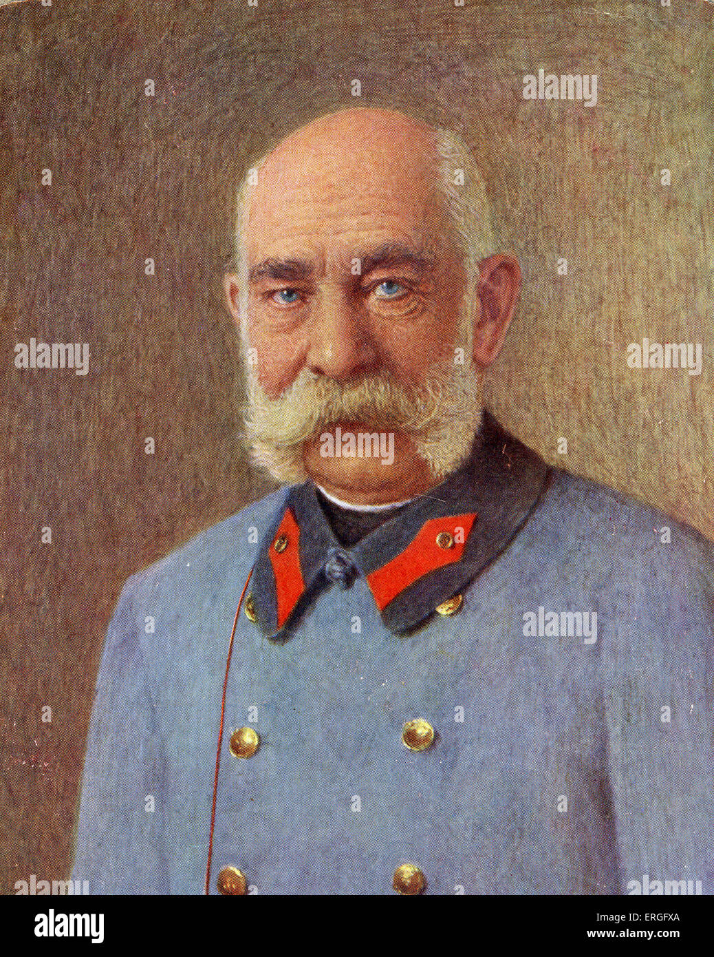 Franz Joseph I of Austria portrait. Emperor of Austria, King of Bohemia, King of Croatia
