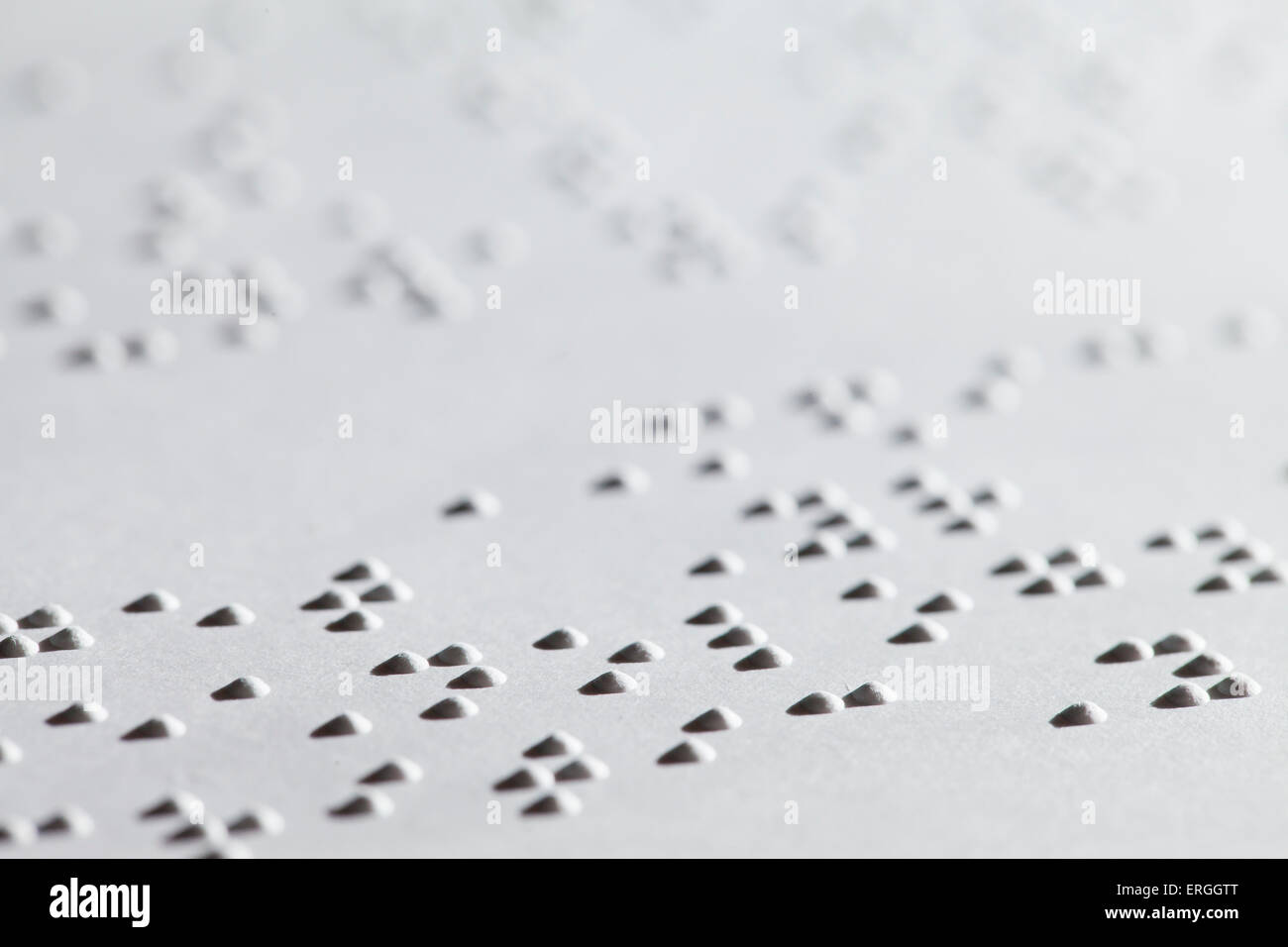 Braille text on paper - USA Stock Photo