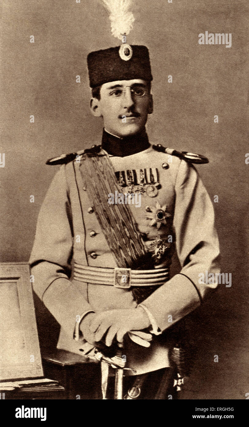 Alexander I of Yugoslavia - portrait in 1916, as Crown Prince Regent of Serbia. 16 December 1888  – 9 October 1934. Stock Photo