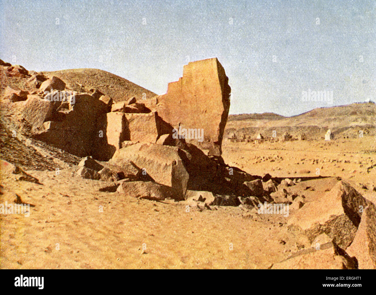 One of the Pharaoh's bridges, Egypt. Photograph from book of 1923 Stock Photo