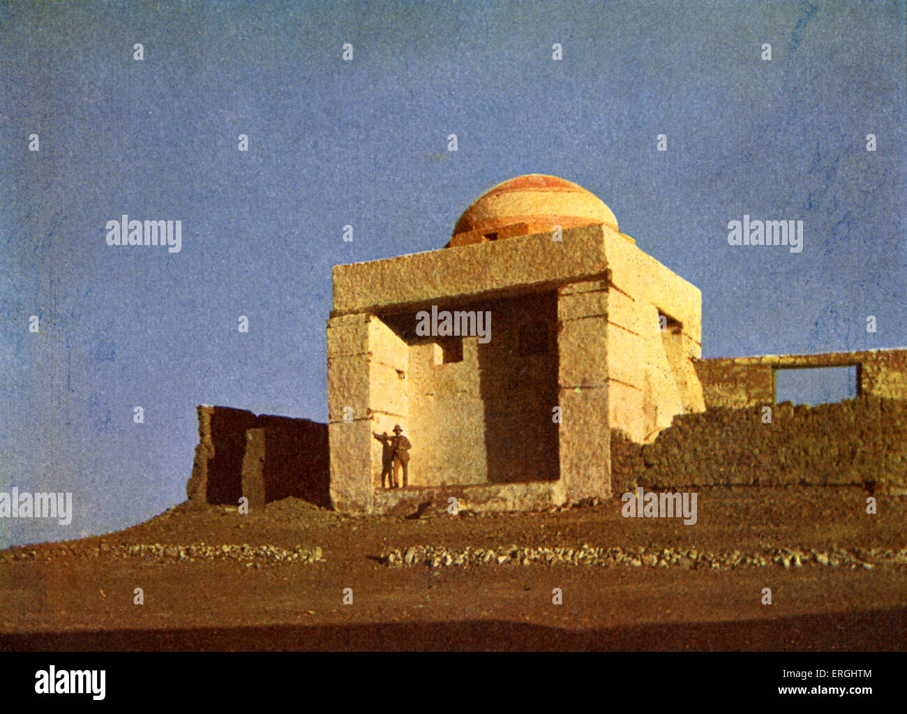 Tomb of Sheikh Tata, at Tagug, Egypt. Photograph in book of 1923. Stock Photo