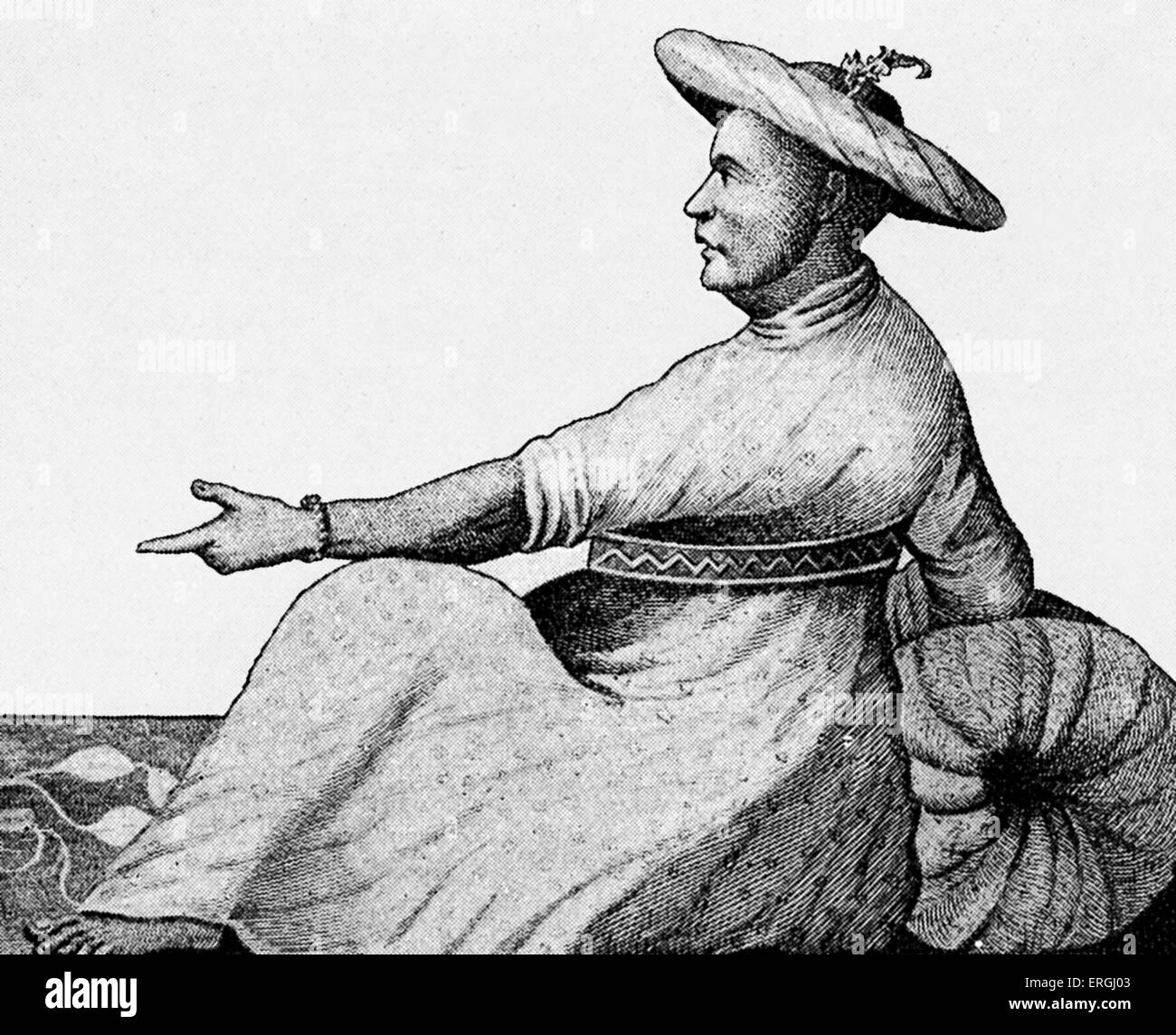 Hyder Ali illustration. Ruler of the Kingdom of Mysore in southern