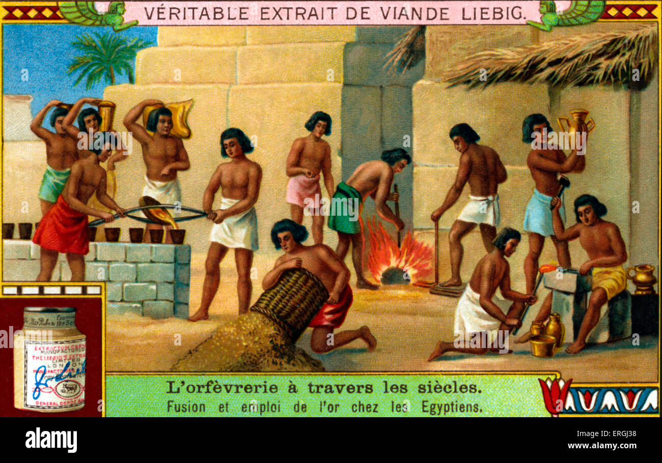 History of Goldsmithery Melting and use of gold in Ancient Egypt