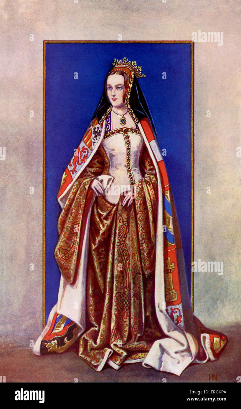 Joanna Queen of Castile / Joanna the Mad / Juana la Loca (1479 - 1555). First queen to reign over both the Kingdoms of Castile Stock Photo