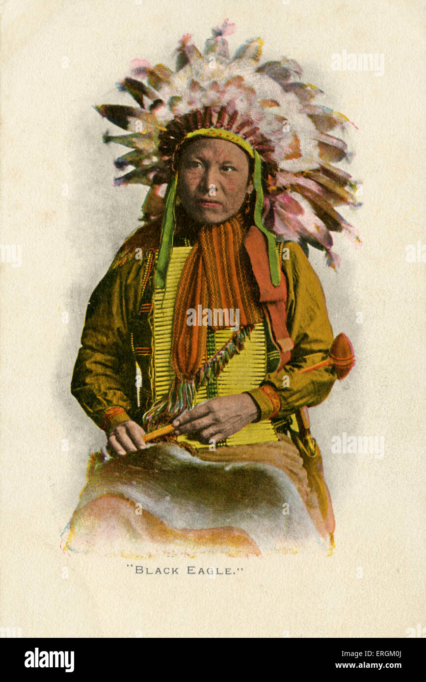 Wahweveh, A.K.A., Black Eagle, was a leader of the Walpapi Paiute. He is known for being the head war chief in the final Indian Stock Photo