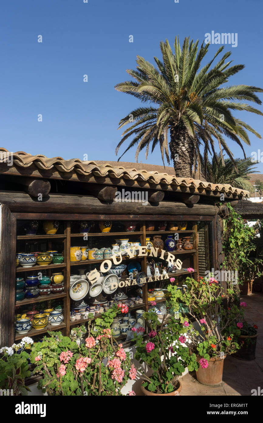 Souvenir Shop Dona Maria, Betancuria, Fuerteventura, Canary Islands, Spain, Stock Photo