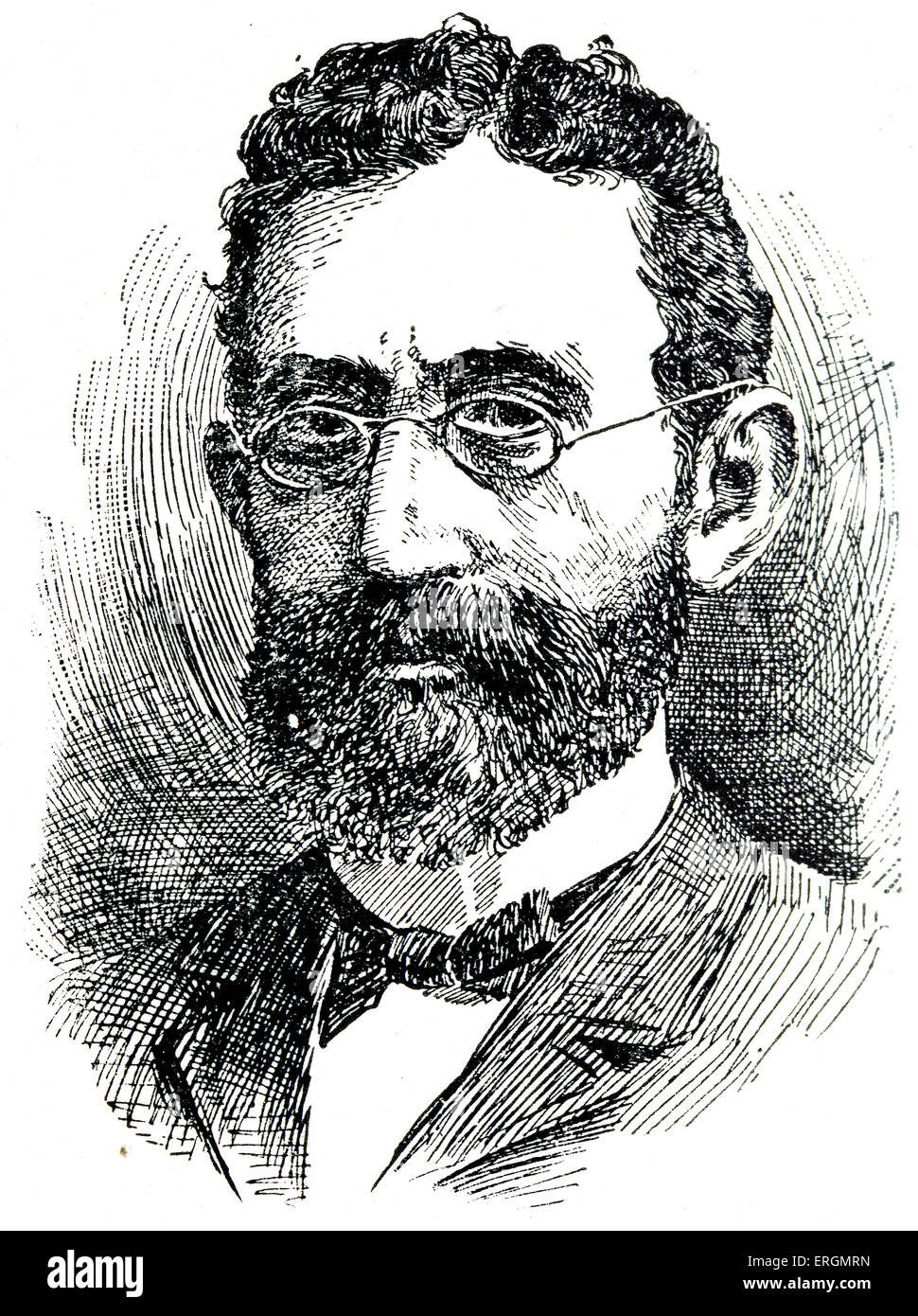Abraham Berliner (1833-1915 - German theologian and historian. Stock Photo