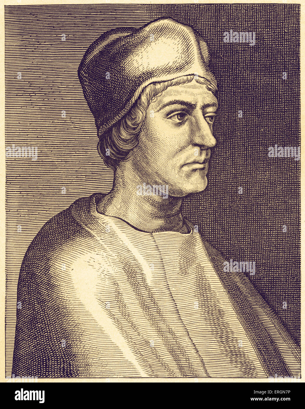 John Colet (1467-1519) was an English theologian and Dean of St. Paul's Cathedral. Stock Photo