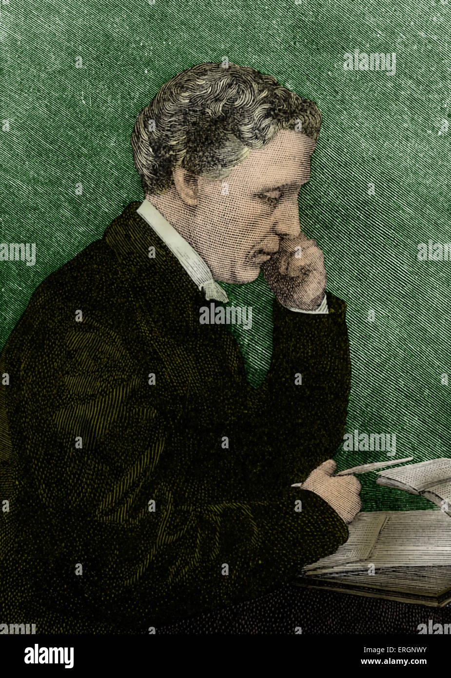 Lewis Carroll, portrait.  British author: b. January 1832 - d. January 1898 Stock Photo