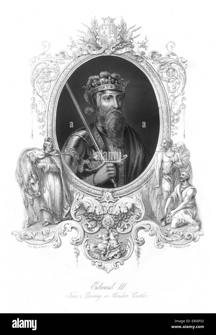 Edward III, portrait. King of England from King of England from 1