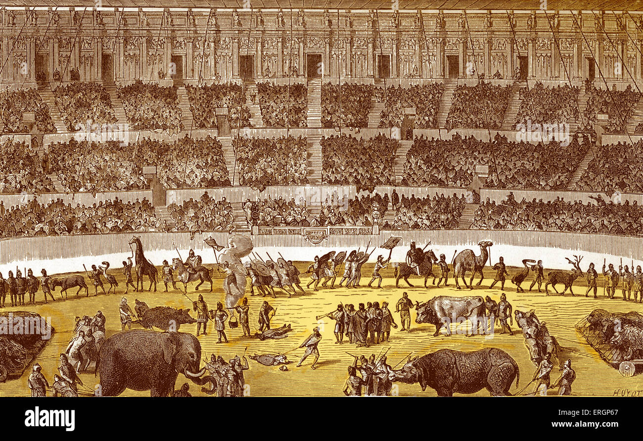 Roman Circus   ( Pougin's 'Dictionnaire du Théâtre',  .) Stock Photo