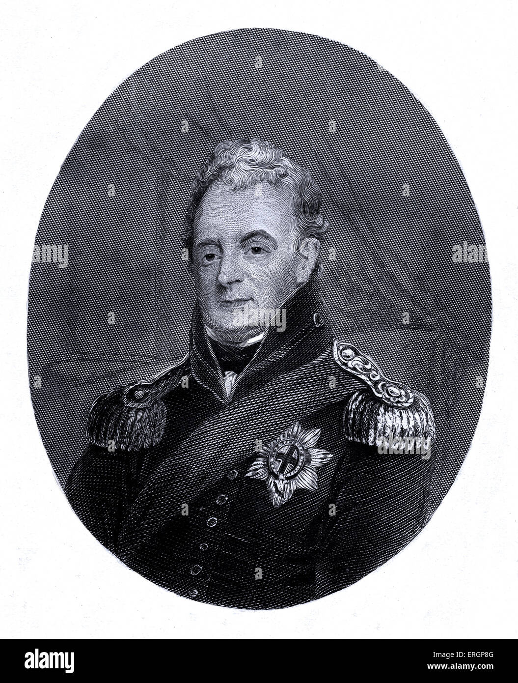 King William IV, portrait. King of the United Kingdom of Great Britain and Ireland and of Hanover from 26 June 1830 until his Stock Photo
