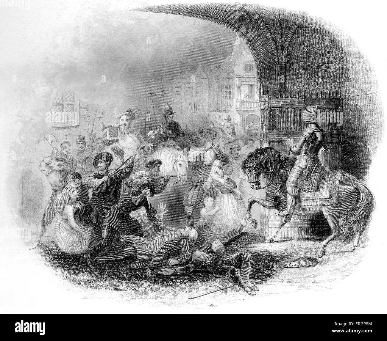 St. Bartholomew 's Day massacre, 1572. Stock Photo