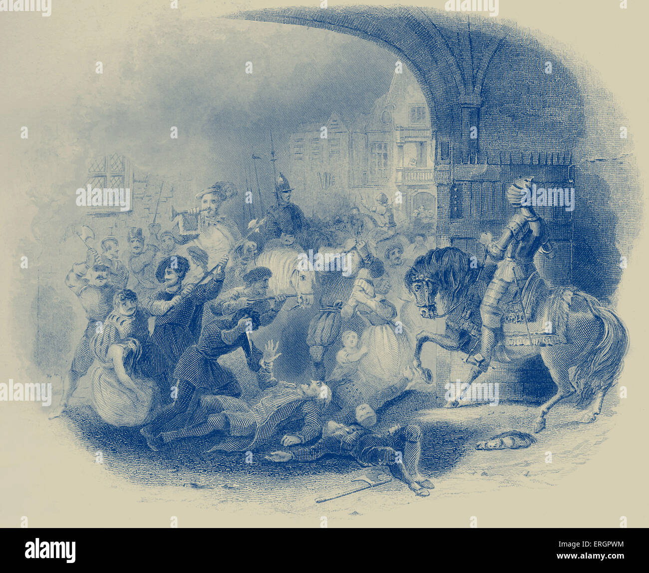 St. Bartholomew 's Day massacre, 1572. Stock Photo