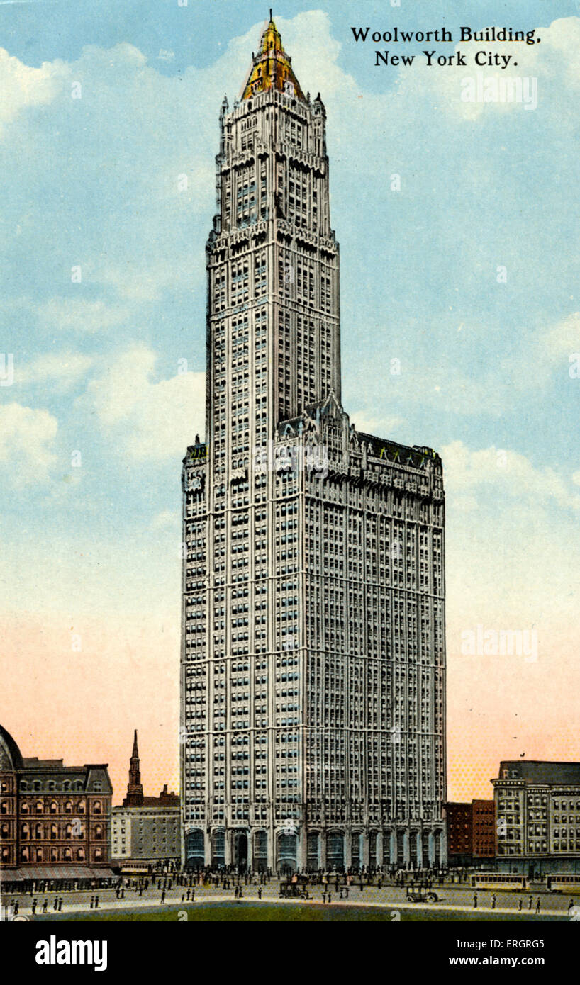 Woolworth Building, New York City, USA. Dvorák. Stock Photo