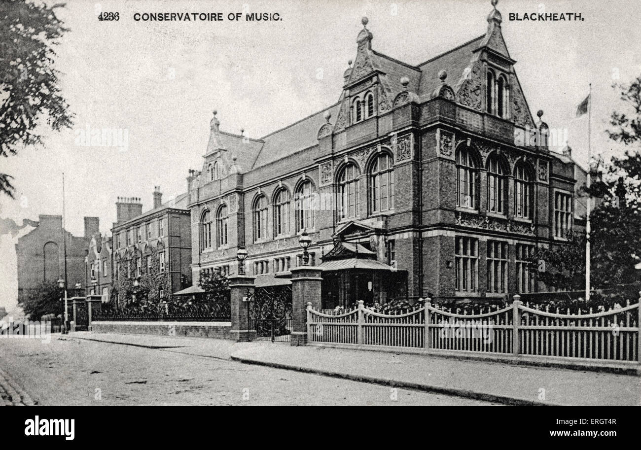Blackheath Hall, London’s oldest concert venue, (now incorporated with Trinity College of Music. ) Built in 1895. Architecture, building. Stock Photo