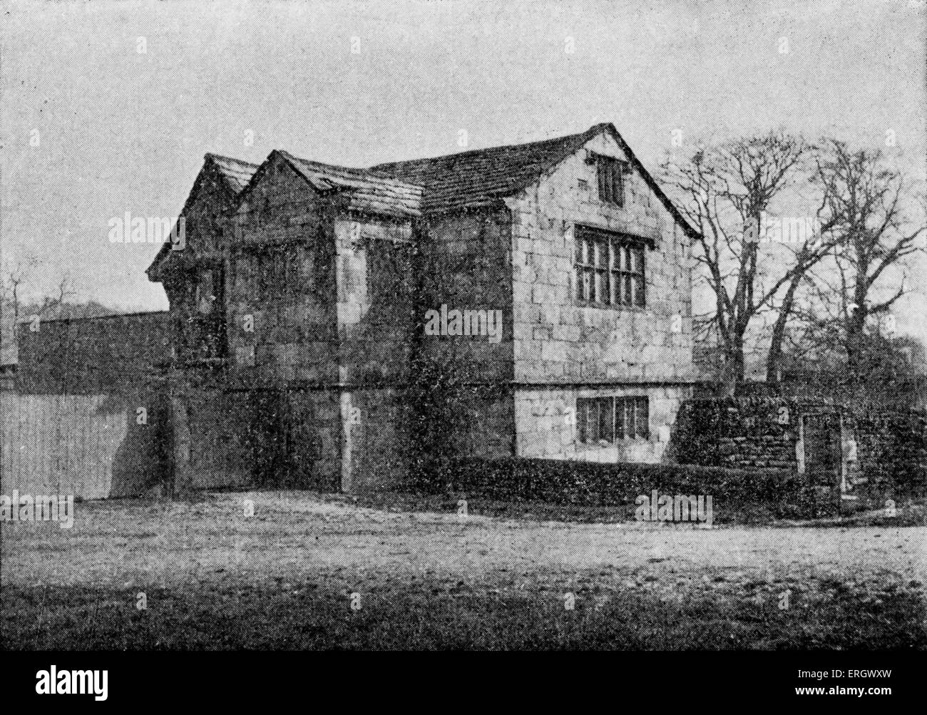 Gatehouse of the Priory, Kirklees Park, Yorkshire A favourite haunt of Charlotte Brontë