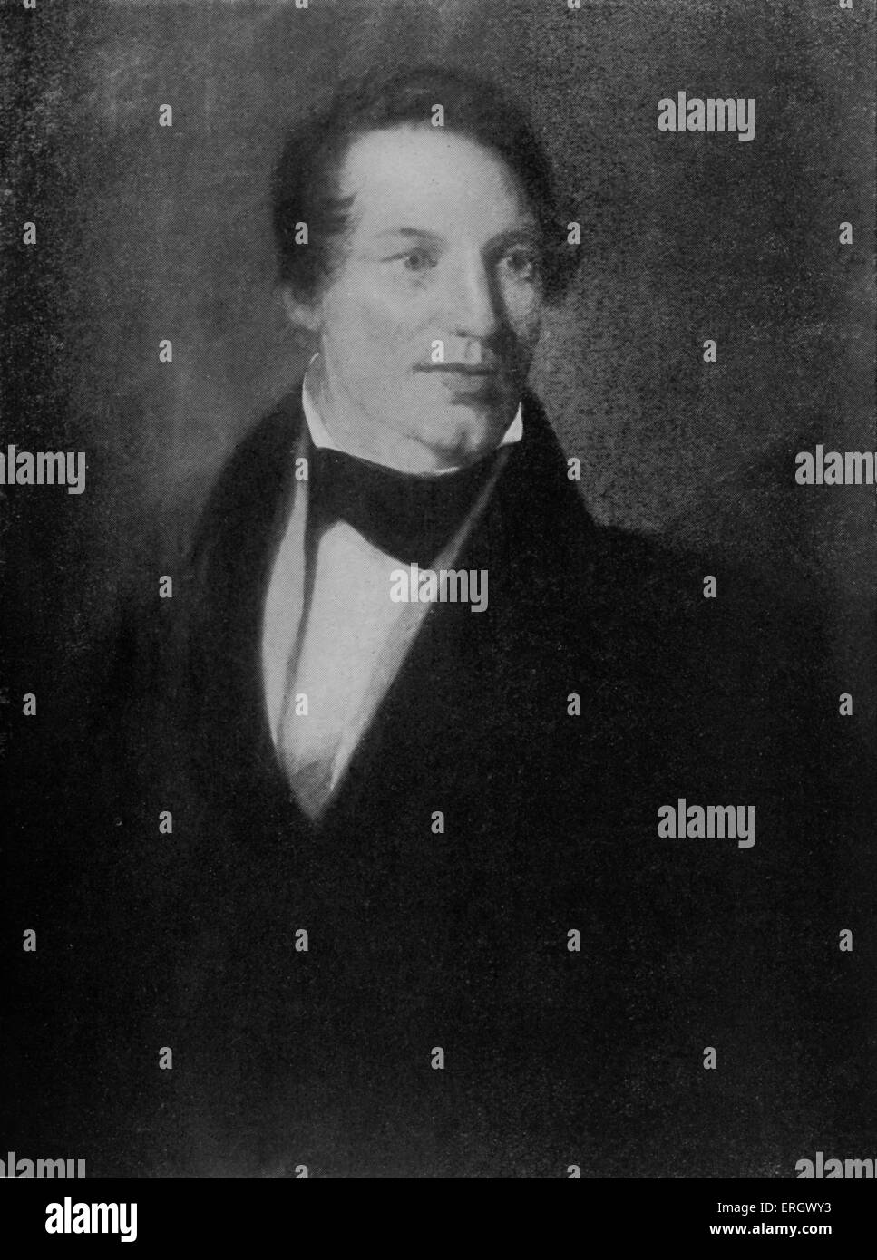Charles Lamb  age about 40.  English essayist, 10 February  1775 - 27  December 1834. From a portrait by Henry Raeburn Stock Photo