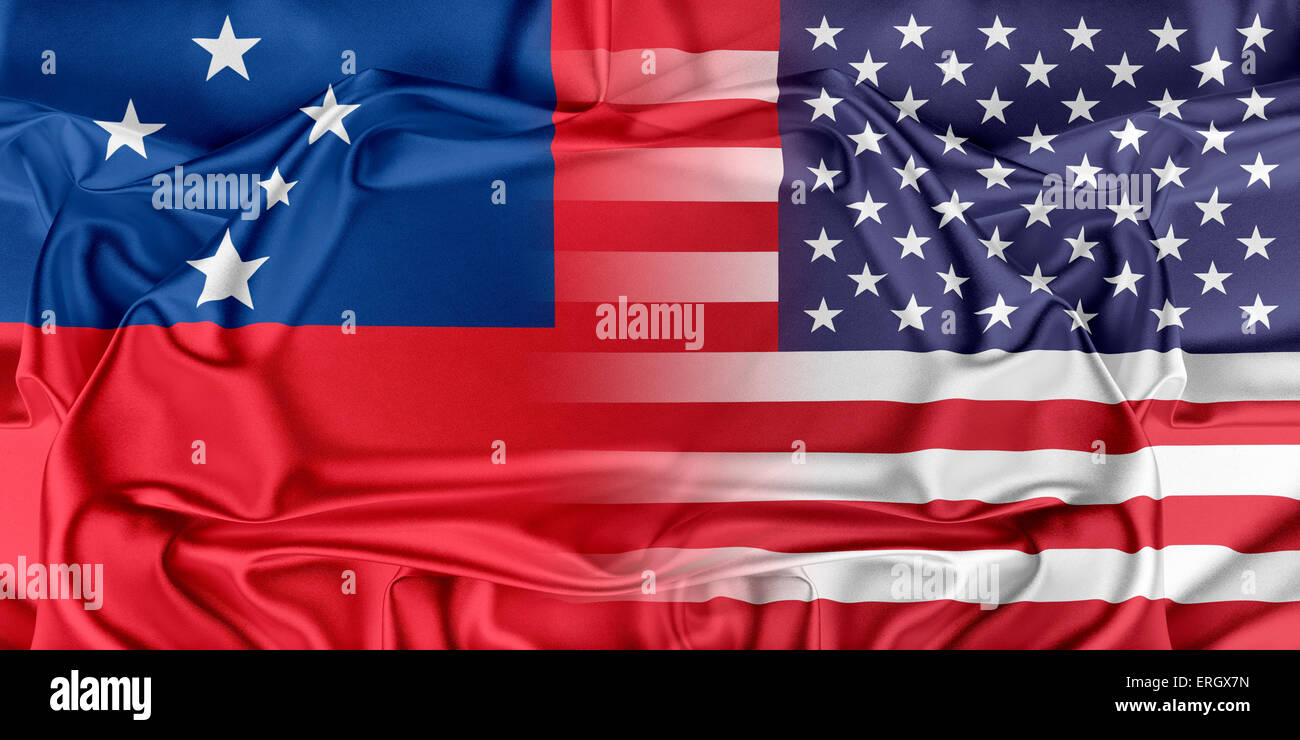 USA and Samoa Stock Photo Alamy