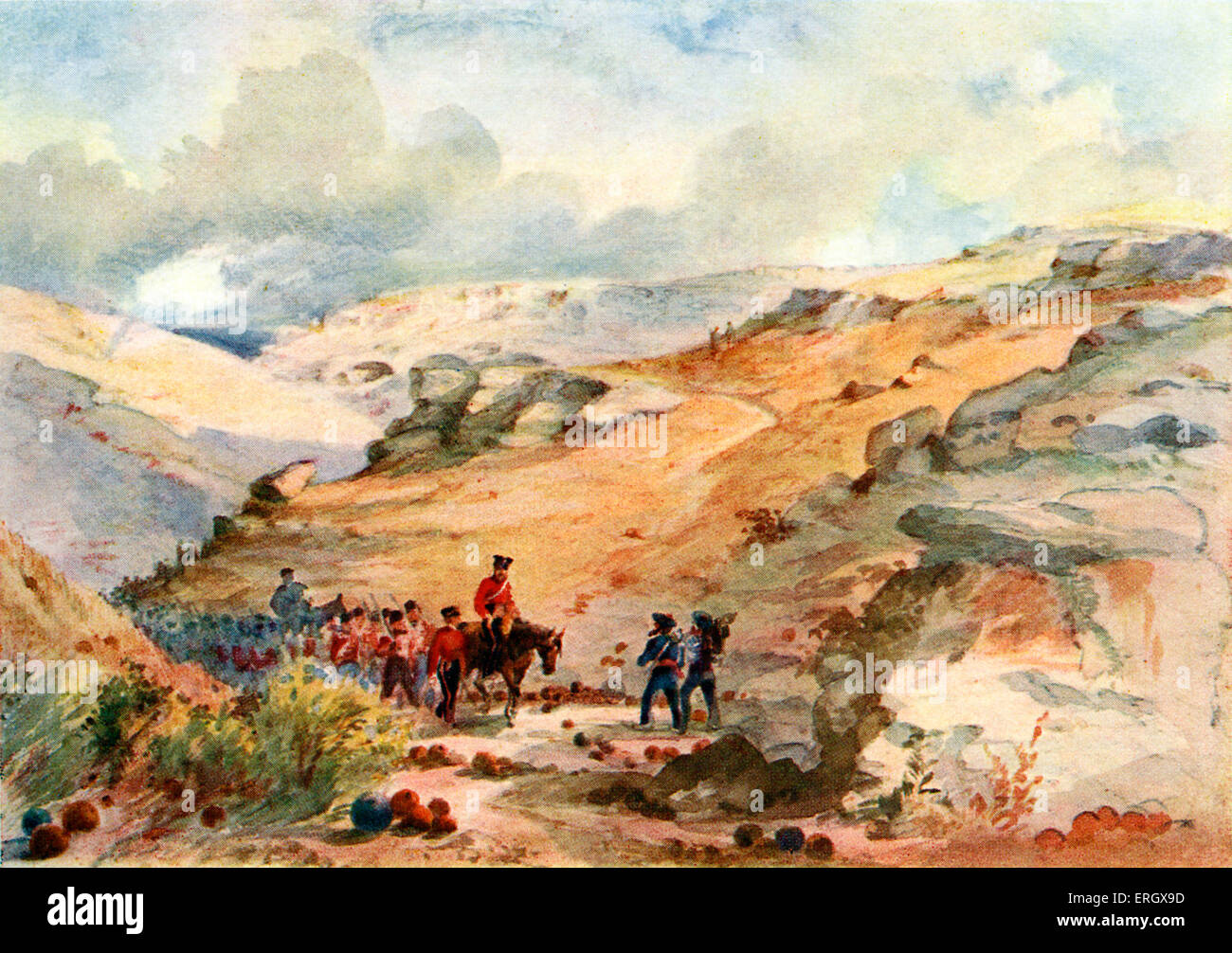 The Valley of death' from 'With the guards we shall go': a Guardsman's Letters in the Crimea 1854-1855 by Mabell Ogilvy, Stock Photo