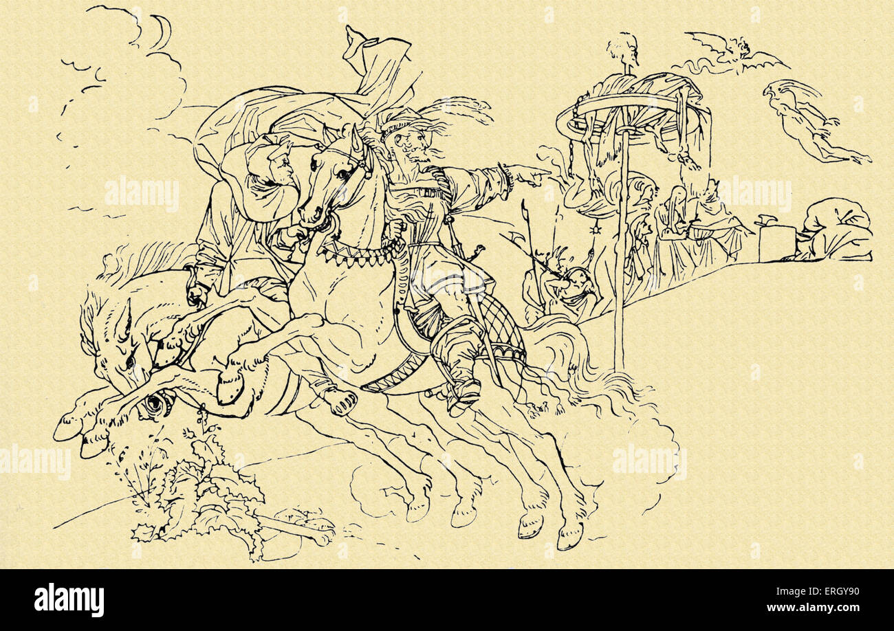 Goethe's Faust. Illustration by Peter von Cornelius. PvC, German