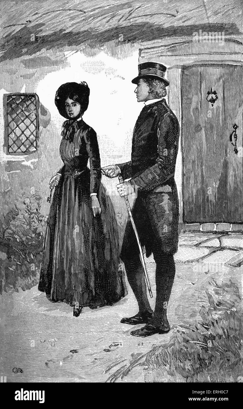 Jane Eyre by Charlotte Brontë. Caption reads: 'Marry ? I don't want to marry, and never shall marry.' (Jane Eyre & St John). Stock Photo
