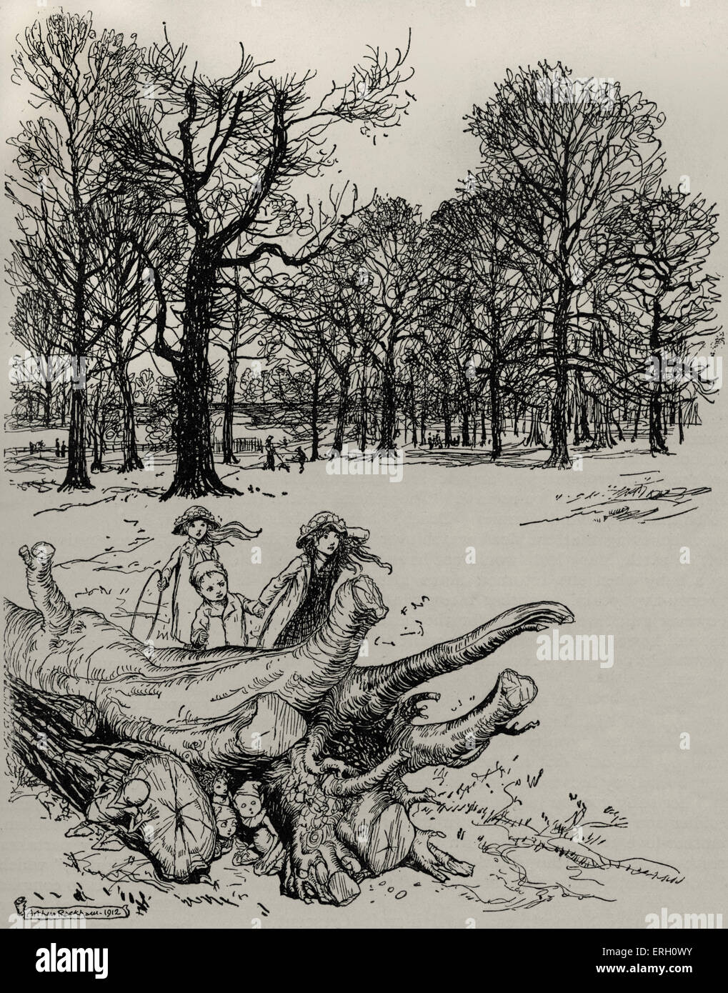 Peter Pan in Kensington Gardens by J.M. Barrie. James Matthew Barrie: 9 May 1860 - 19 June 1937 Stock Photo