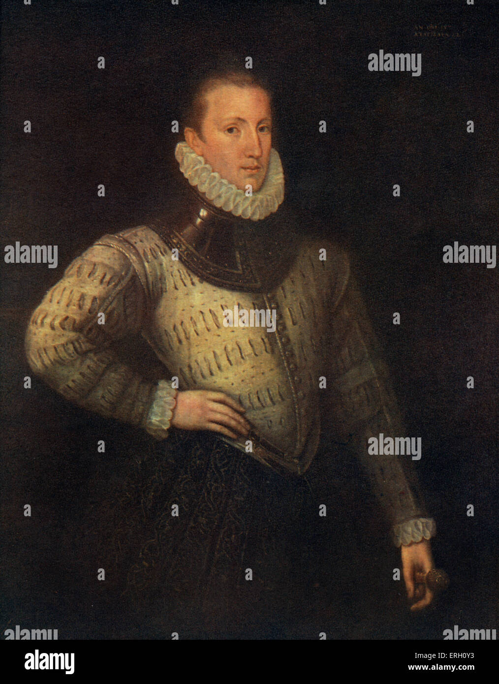 Philip Sidney portrait. English poet, 1554-1586. ( Lord de L'Isle and Dudley). Stock Photo