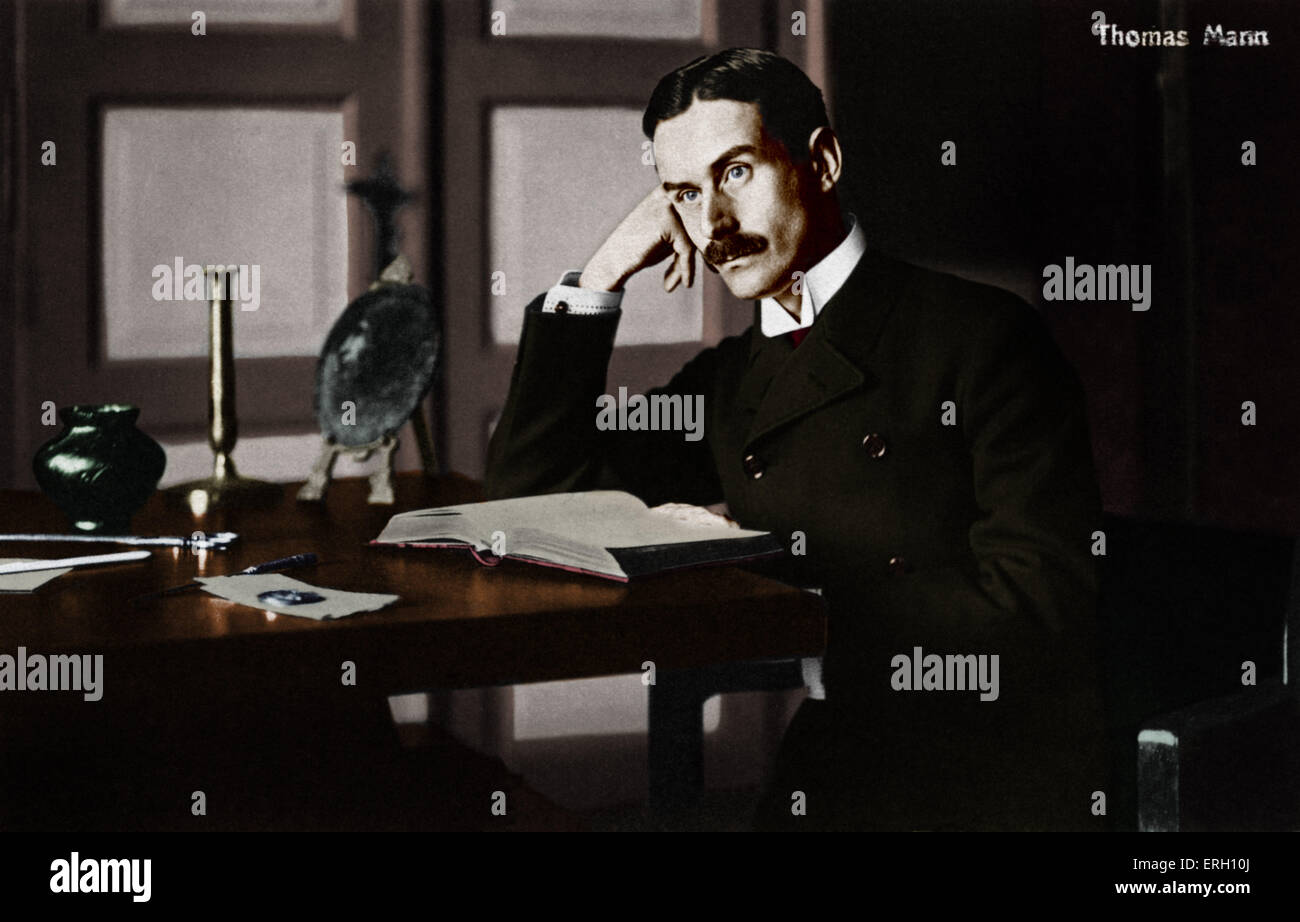 Thomas Mann As A Young Man German Writer 1875 1955 His Novel Death 