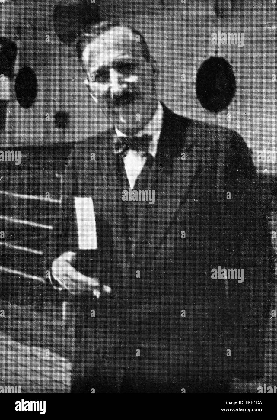 Stefen Zweig on S.S. Uruguay, on his last voyage to Brazil. August, 1941.  SZ: Austrian writer, biographer, diarist, essayist, Stock Photo