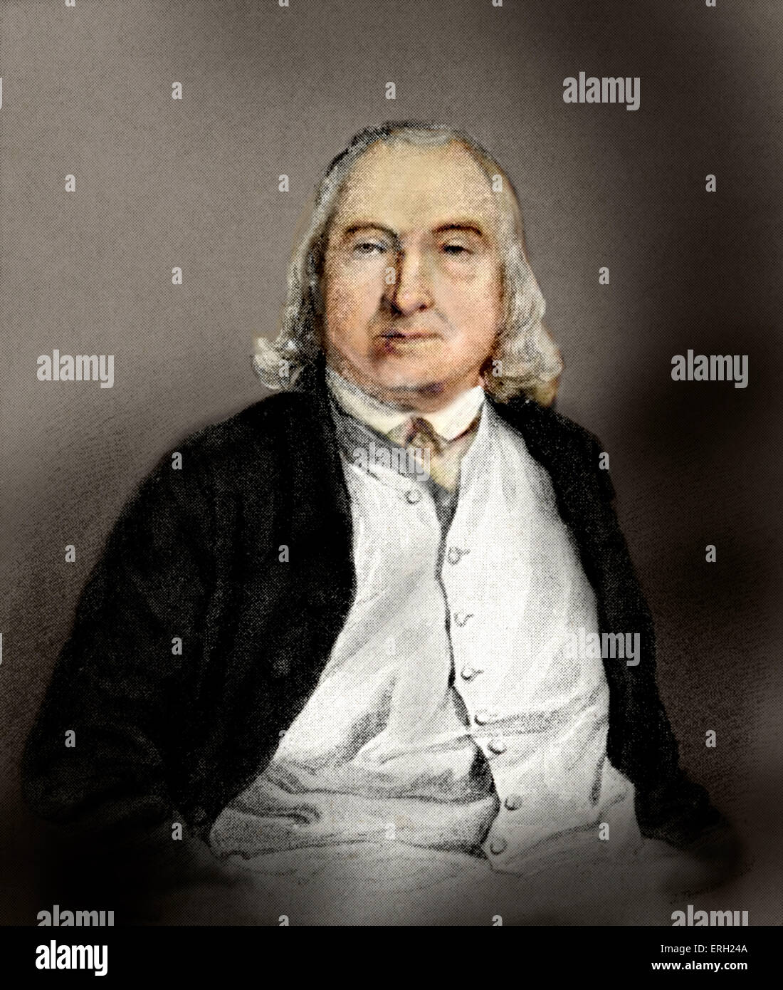 Jeremy Bentham - 1748-1832   English philosopher, writer on jurisprudence and social reformer 1748-1832 Stock Photo