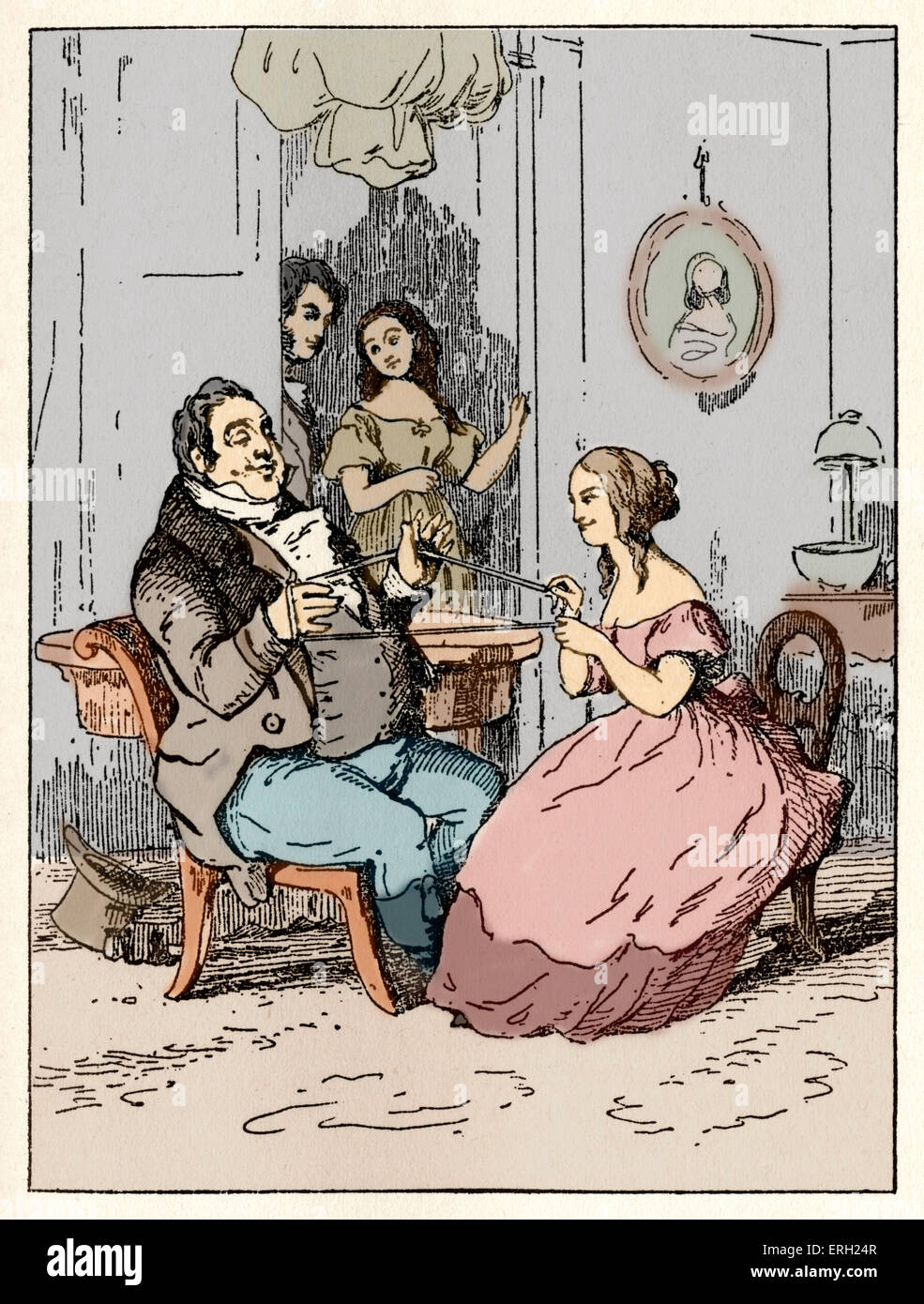 Vanity Fair picture of a scene from the book by William Makepeace