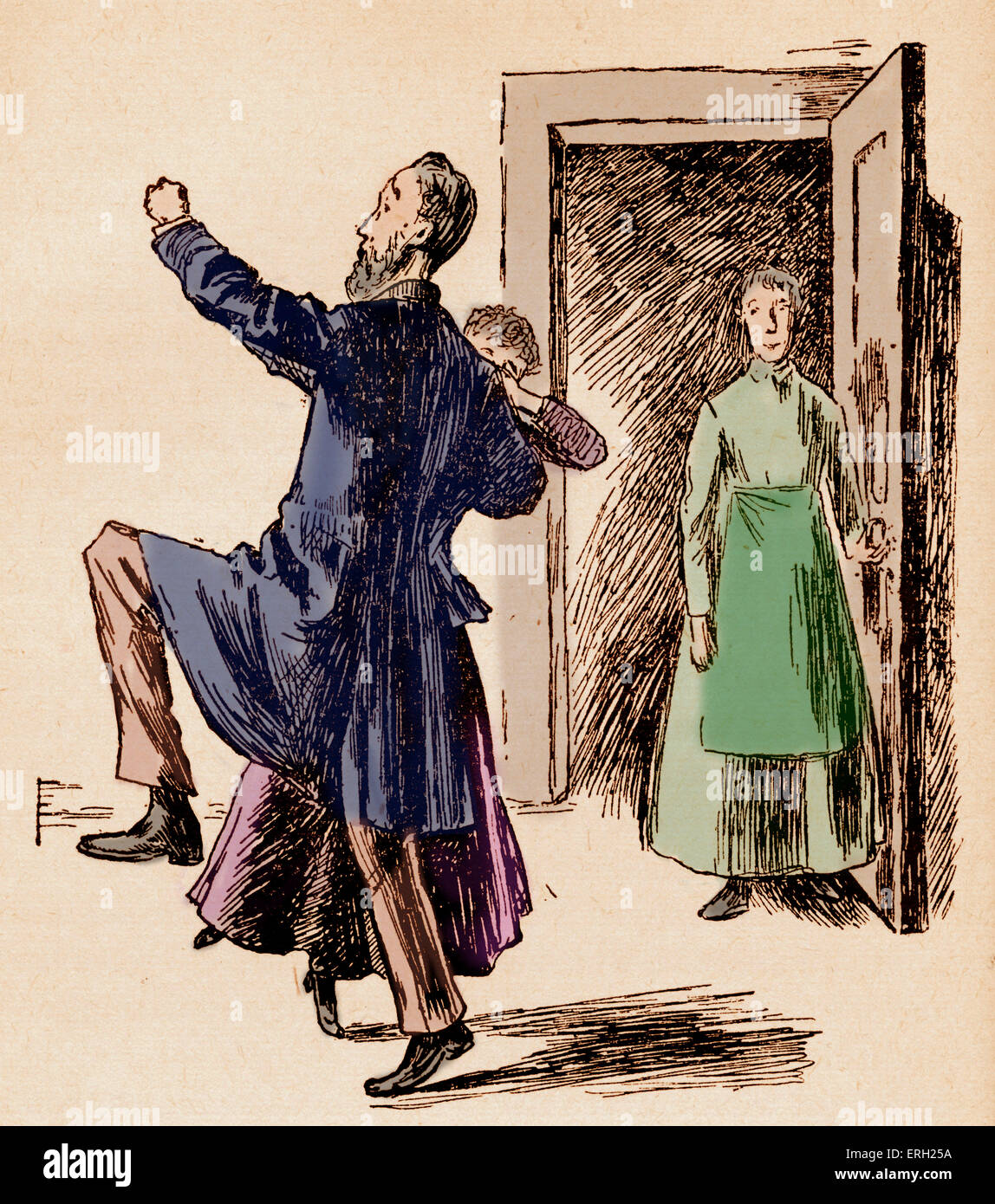 The Diary of a Nobody illustration of a scene from the book by