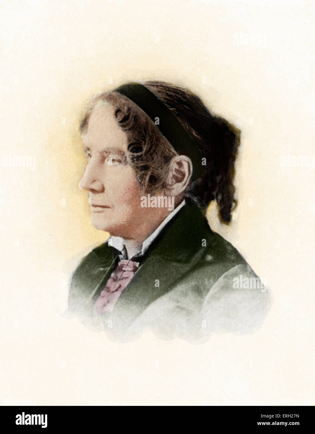 Harriet Beecher Stowe - 1896, from an inscribed photograph given to a friend a few weeks before her death. American author and Stock Photo