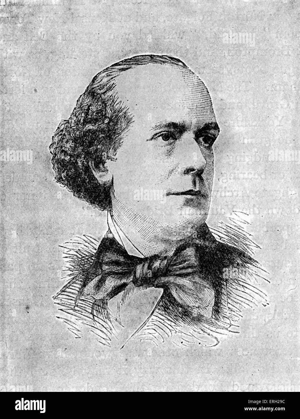 Richard Doyle. Illustrator (joint) of Charles Dickens novels (The Chimes).  1824 - 1883 Stock Photo