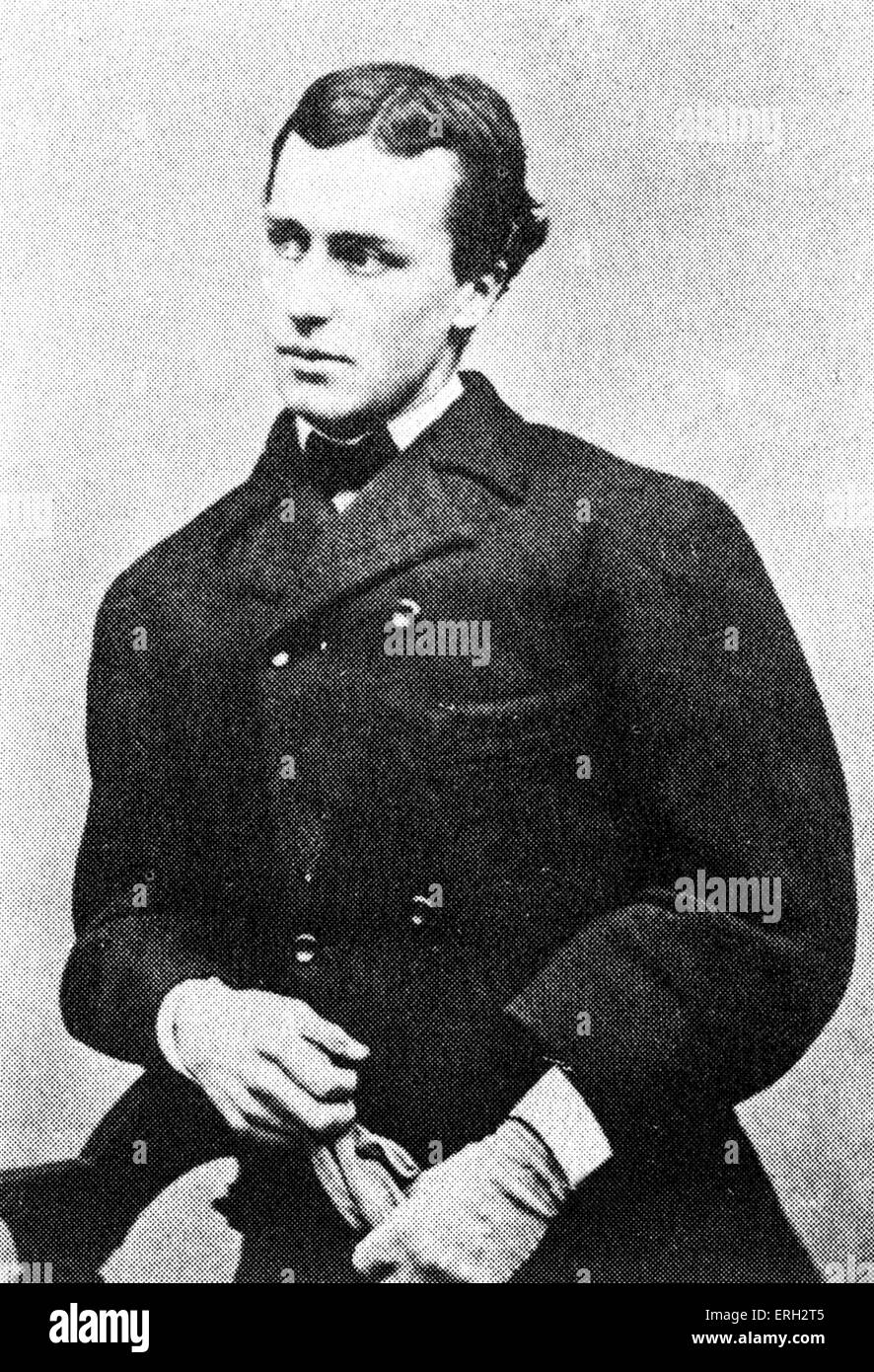 Henry James as a Harvard student, aged 20, Newport. American  author, 15 April 15, 1843 –  28 February 1916. Stock Photo