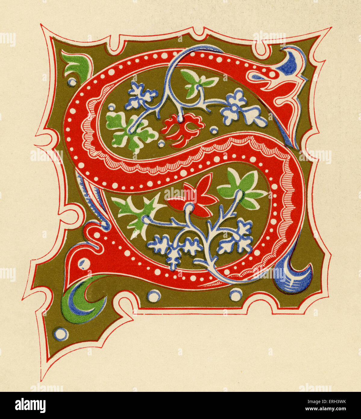 Medieval illuminated letter hi-res stock photography and images - Alamy