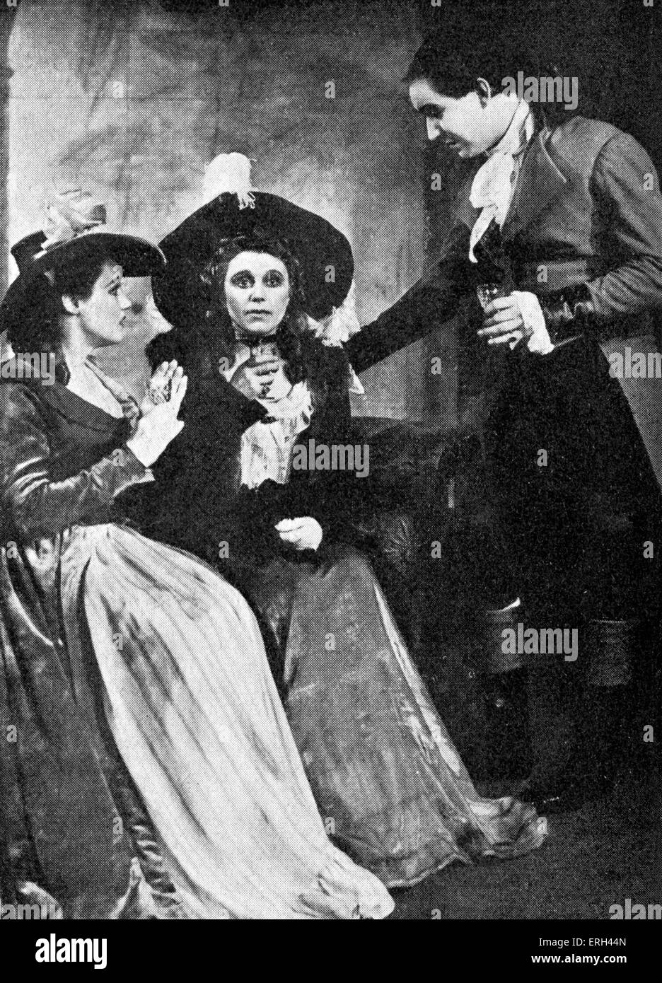 'The Good Natured Man' by Oliver Goldsmith, with Constance Cummings, Marie Ney and Manning Whiley at the Old Vic, London, Stock Photo