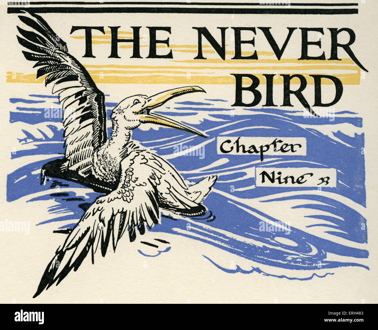 J. M. Barrie 's 'Peter Pan'. 'Chapter Nine: The Never Bird'. James Matthew Barrie, Scottish novelist and playwright, 9 May 1860 Stock Photo
