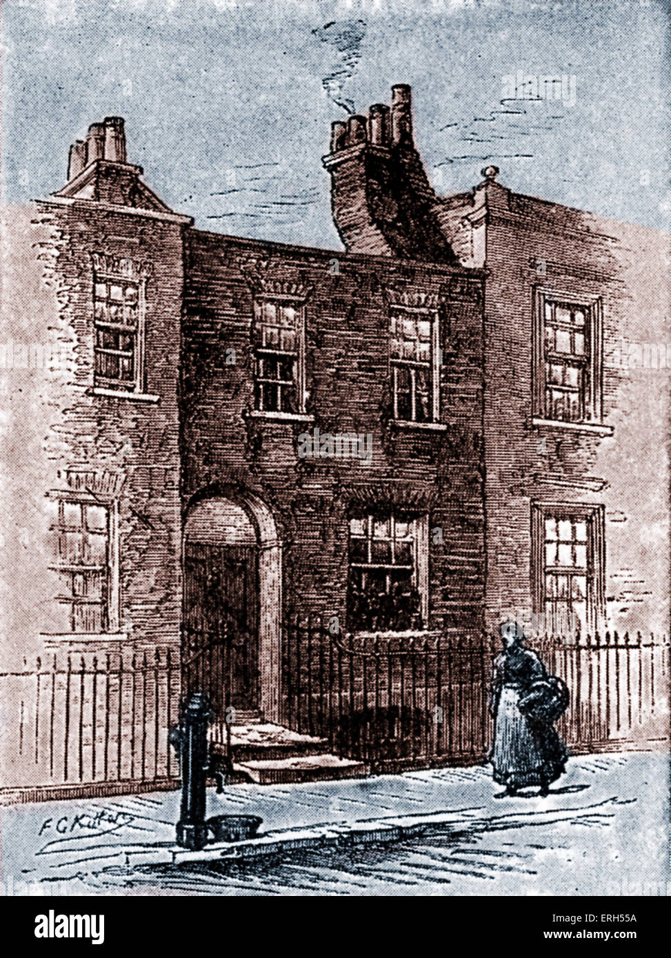 Charles Dickens ' house in Bayham Street, Camden Town, London, UK